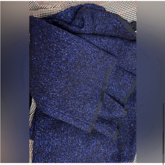 🌲Hill House Home - Lou Lou Duster Jacket Navy Midnight Tweed Size Small - Picture 11 of 13